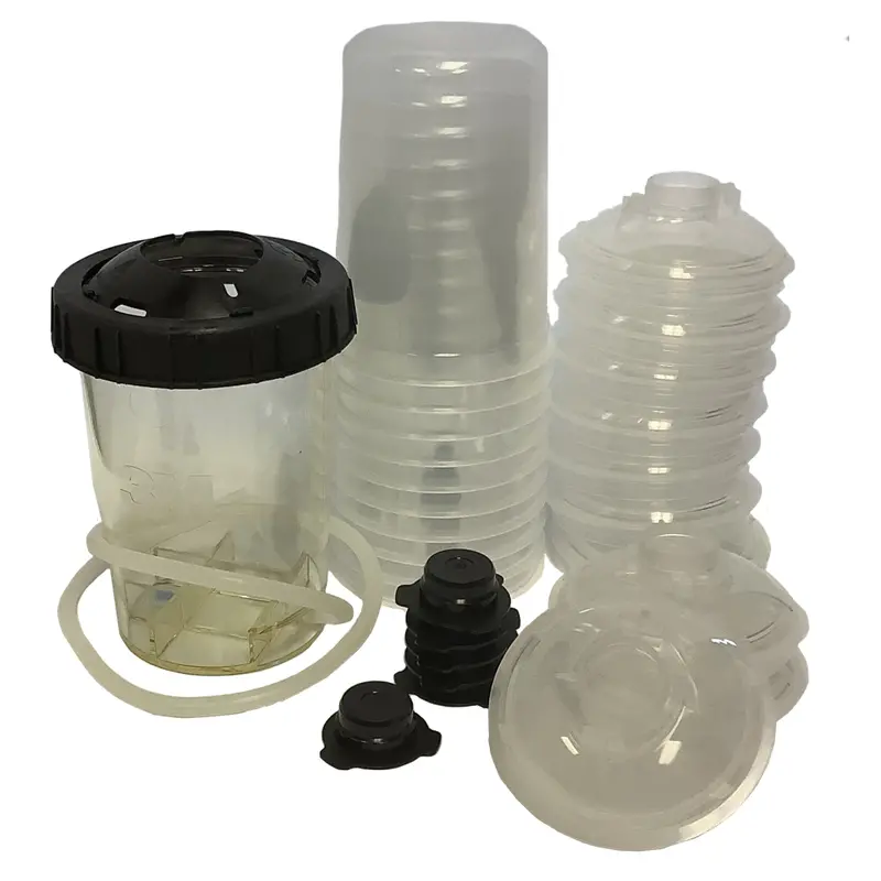 3M Pps 2.0 H/O Pressure Cup Starter Kit – Midi Size (400 Ml / 13.5 Oz) With 200-Micron Filter & Disposable Liners/Lids (Afs-1644) 1