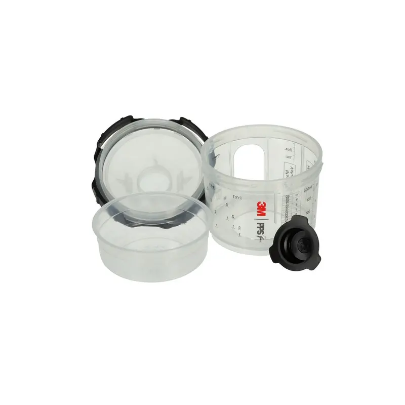 3M Pps 2.0 Micro Spray Cup Kit – 90 Ml (3 Oz), 50-Pack With Liners, Lids & 200-Micron Filter (Model 26028) 1