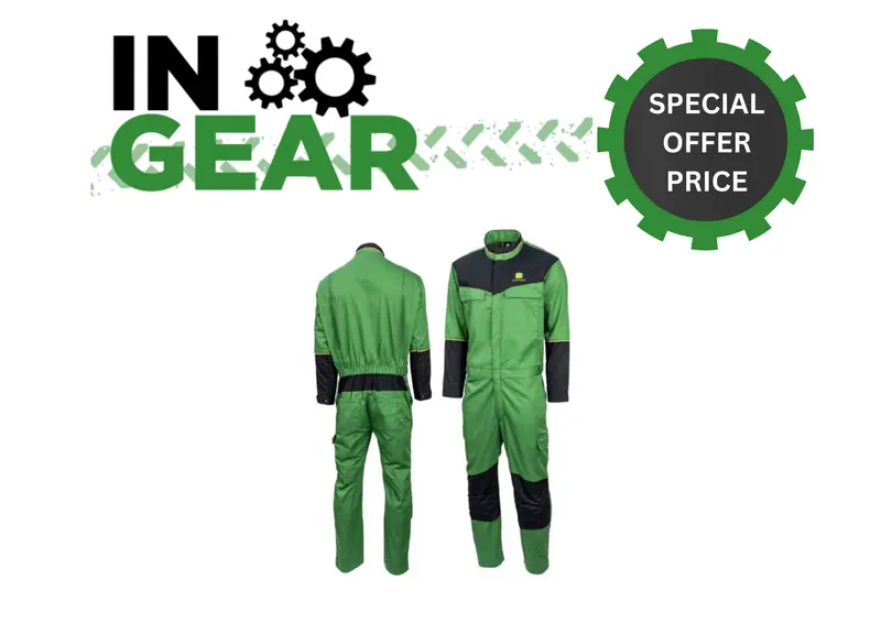 Adult Field Green Overalls With Zip Fastening – John Deere Mcs1001001 1