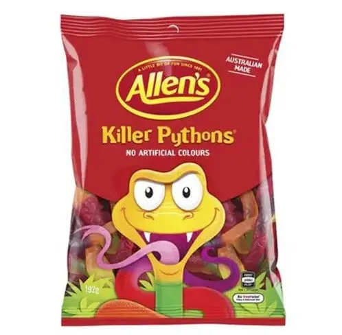 Allen’S Killer Pythons Sour Gummies – 192G Bag 1