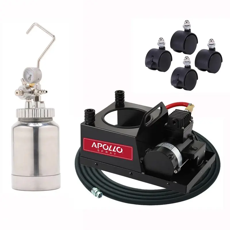 Apollo Hvlp 2 Qt Fluid Feed System – Compatible Only With Precision-6 Pro Turbine (3/8" Id × 30 Ft Hose) 1