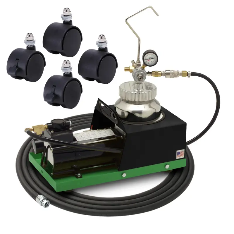 Apollo Hvlp 2 Qt Fluid Feed System – Green Base Kit With Adjustable Hose Options 1