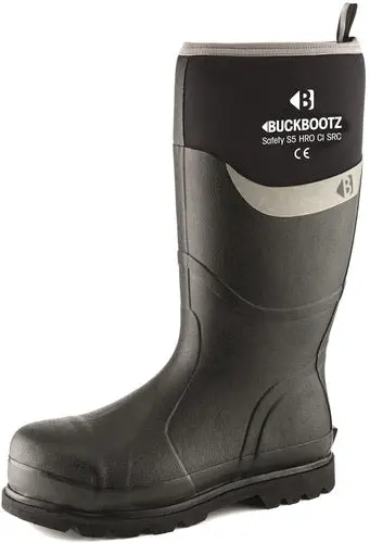 Black Neoprene-Rubber Insulated Thermal Wellington Boots 1