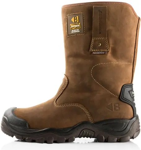 Brown Rigger Safety Boots For Heavy-Duty Use 1