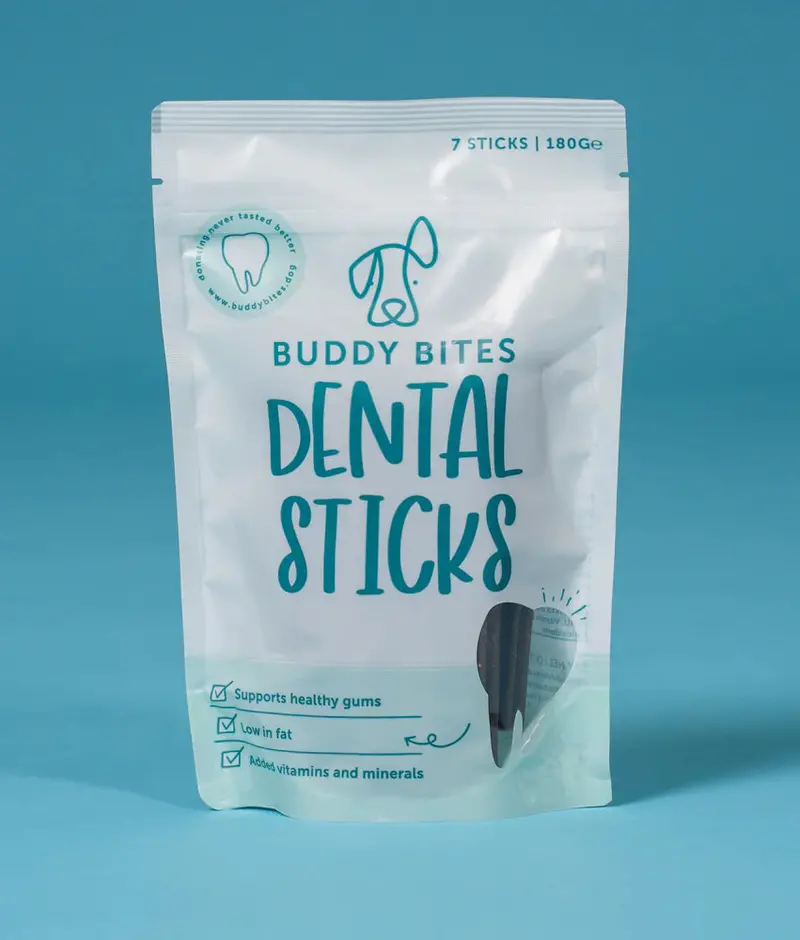 Buddy Bites Dental Sticks For Dogs – 180G Vet-Recommended Oral Care Treats 1