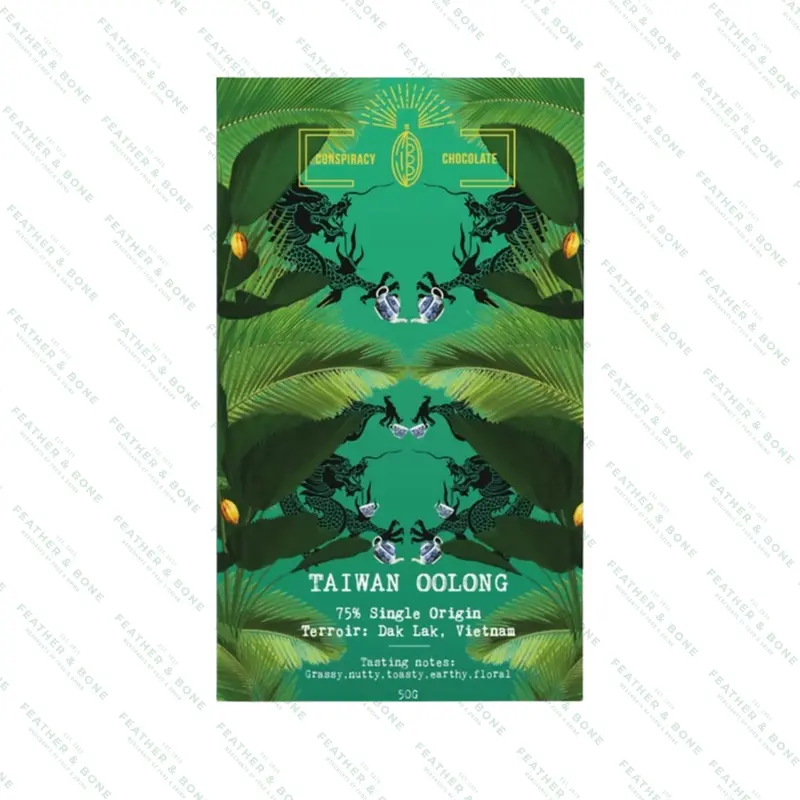 Conspiracy Chocolate Oolong Tea Infused Dark Chocolate – 50 G 1