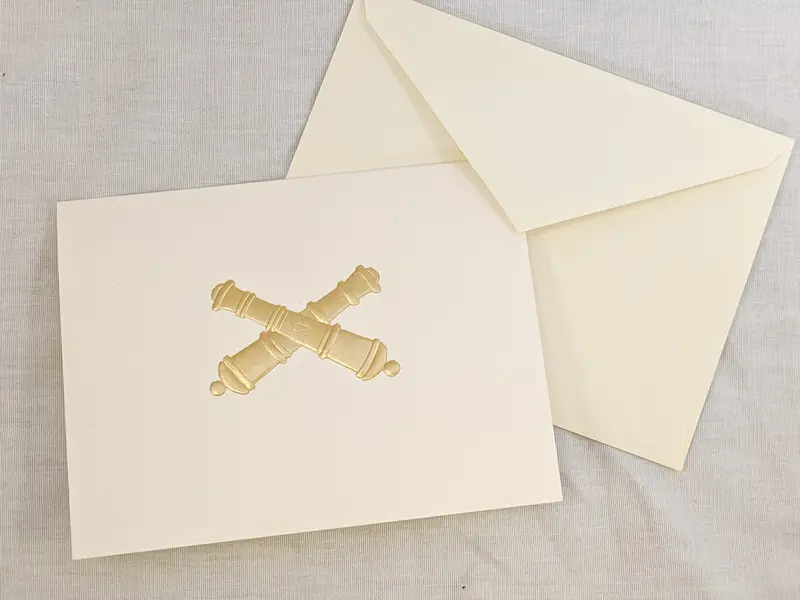Cross Cannon Themed Greeting Cards (10-Pack) With Envelopes – Tactical Correspondence 1