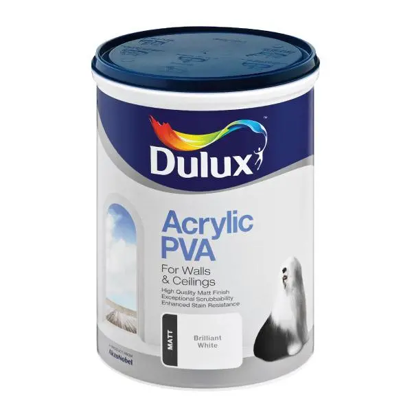 Dulux Acrylic Pva Interior Paint – Brilliant White Finish 1