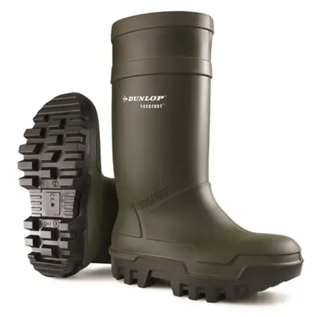 Dunlop Purofort Thermo Plus Green Safety Wellingtons 1