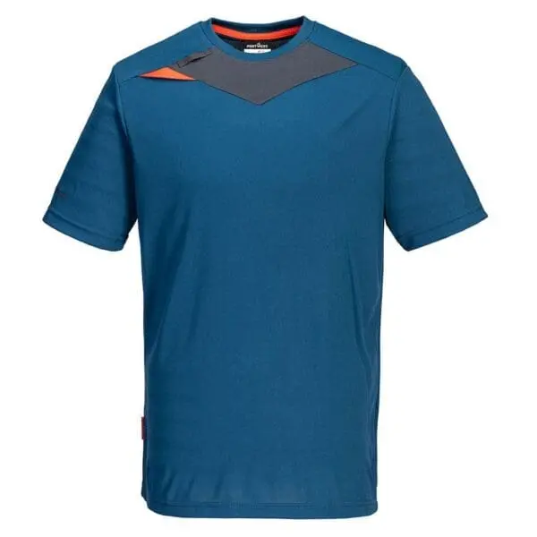 Dx4 Metro Blue T-Shirt – Soft Cotton Crew Neck For Workwear Layering 1