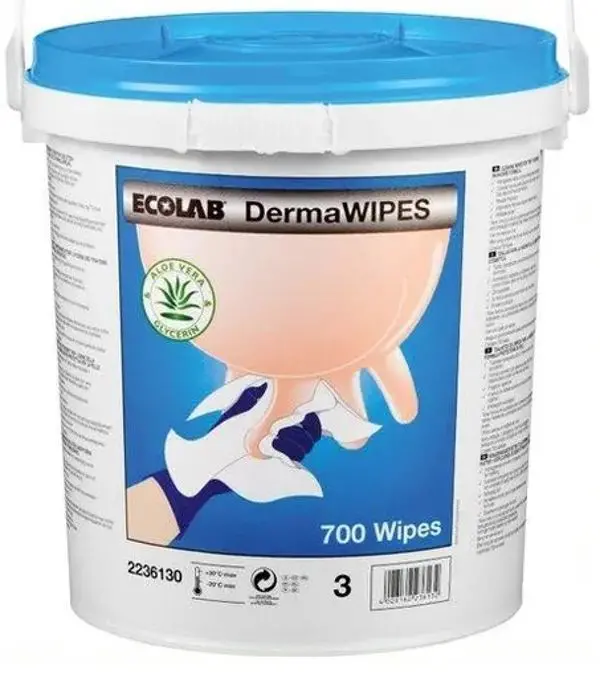 Ecolab Dermawipes Heavy-Duty Skin Cleansing Wipes – 700 Count 1