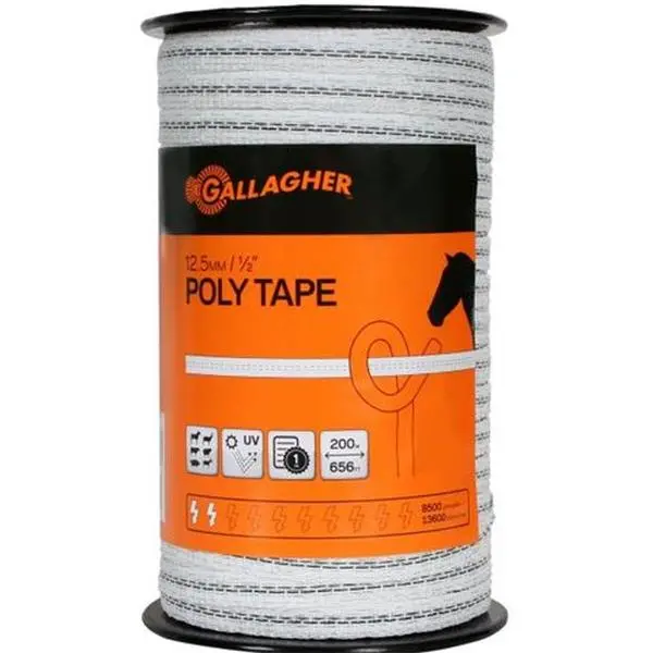 Gallagher 12.5Mm G62304 Polytape – 200-Meter Roll 1