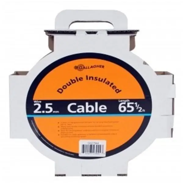Gallagher 20M 2.5Mm² Low-Resistance Fence Lead Cable 1
