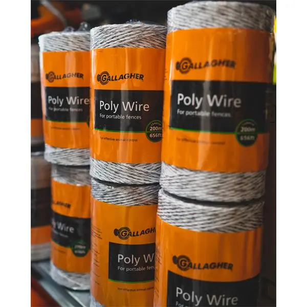 Gallagher 6-Strand White Polywire – 200-Meter Length 1