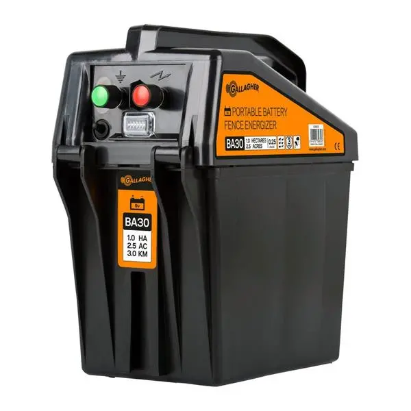 Gallagher Ba30 Battery-Powered Electric Fencer For Livestock Control 1