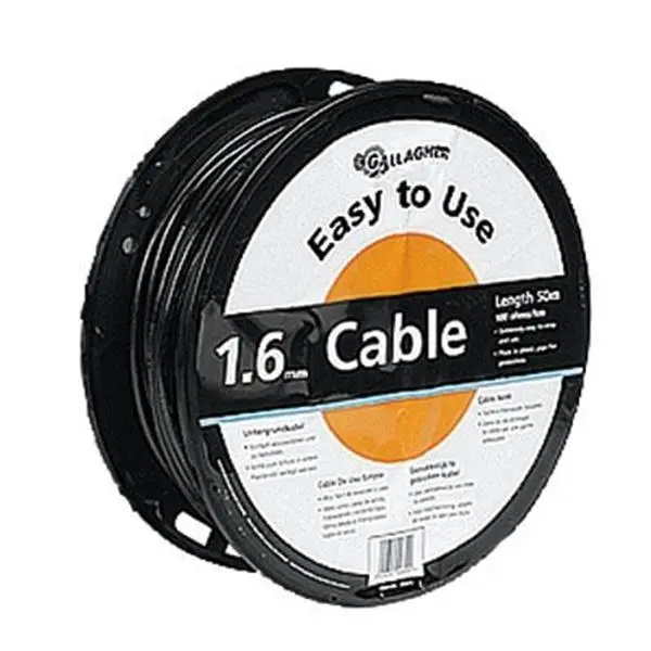 Gallagher Undergate Cable – 25-Metre Roll, 1.6Mm Diameter, Low-Resistance 1