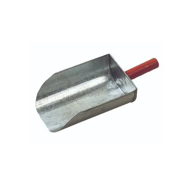 Galvanised Flat Feed Scoop – 2-Litre Capacity For Livestock Feeding 1