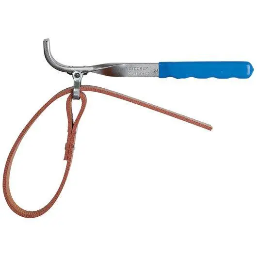Gedore Oil Filter Strap Wrench – Adjustable Rubber Grip 1