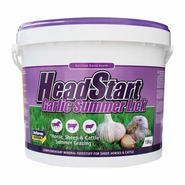 Headstart Garlic-Supplemented Summer Mineral Lick – 18 Kg 1