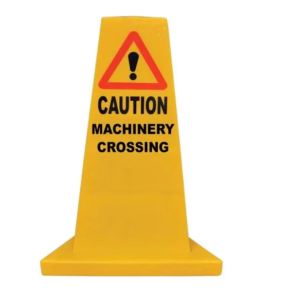 High-Visibility Yellow Safety Hazard Cone 1
