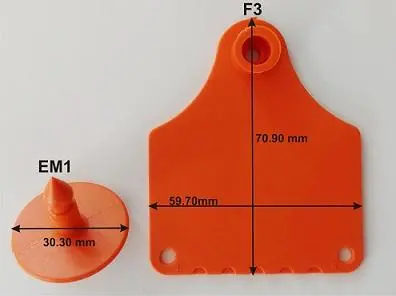 Infotag Budget Cattle Tag Set – F3 Female & M1 Male (10-Tag Pack) 1