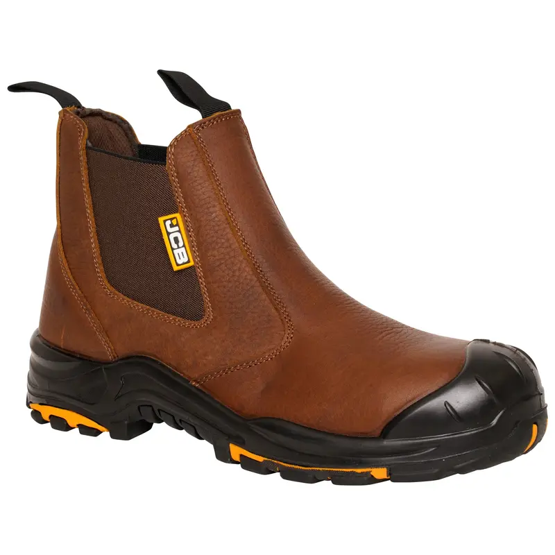 Jcb Brown Dealer Work Boots – Non-Safety Style 1