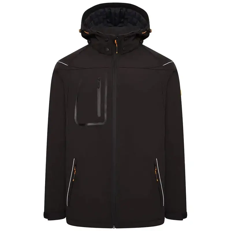 Jcb D-Ml Black Hooded Softshell Jacket For Workwear 1