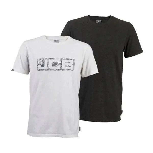 Jcb Essential Twin Pack – Cotton Blend Crew Neck T-Shirts 1