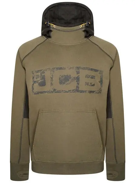 Jcb Horton Hoodie – Olive Durable Workwear Pullover For Contractors 1