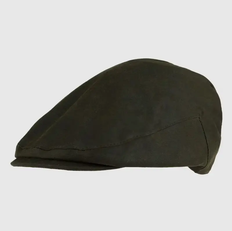 Junior Wax-Cotton Flat Cap 1