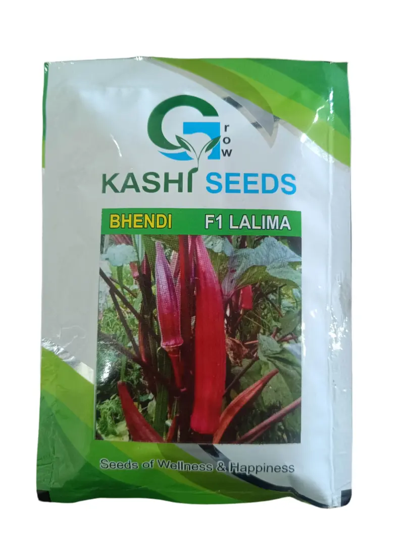 Kashi Lalima F1 Red Okra Seeds – Heat-Tolerant Bhendi By Kashi Seeds 1