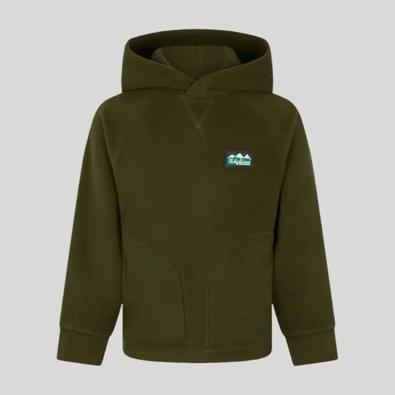 Kids' Northern Pines Fleece Hoodie In Deep Forest Green 1