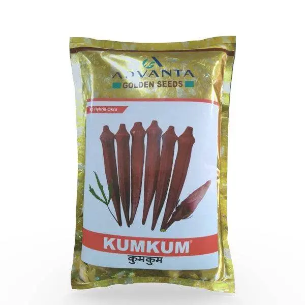 Kumkum F1 Hybrid Red Okra – Heat-Tolerant, High-Yield Variety – Advanta 1