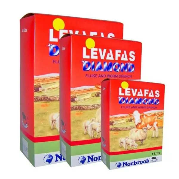 Levafas Diamond Anthelmintic – Levamisole & Oxyclozanide For Livestock 1