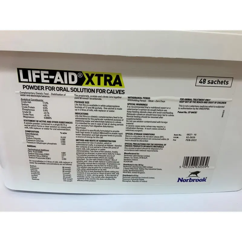 Life-Aid Xtra Calving Aid Pack – 48 Individual Doses 1