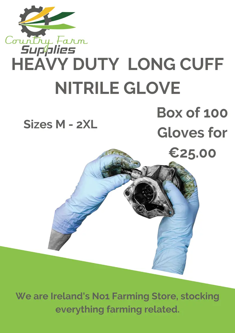 Long-Cuff Blue Nitrile Disposable Gloves – 100-Count Pack 1