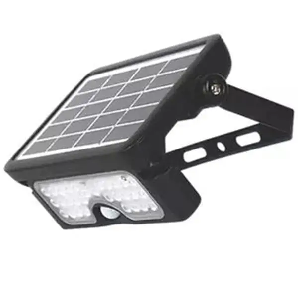 Luceco Outdoor Solar-Powered Wall Light With Pir Sensor – Black, 550Lm 1