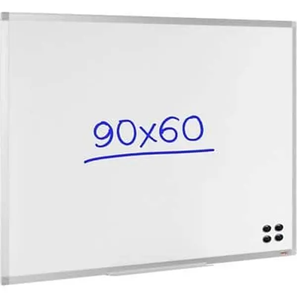 Magnetic Lacquered Steel Whiteboard – Wall-Mountable, 90 × 60 Cm Size 1
