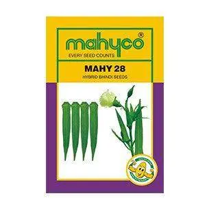 Mahy 28 Okra (Bhindi) Seeds – F1 Hybrid – Mahyco 1