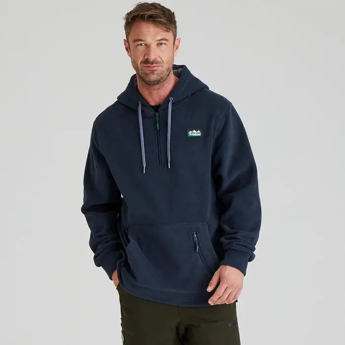 Men'S Ballistic Fleece Hooded Sweatshirt In Navy Blue 1