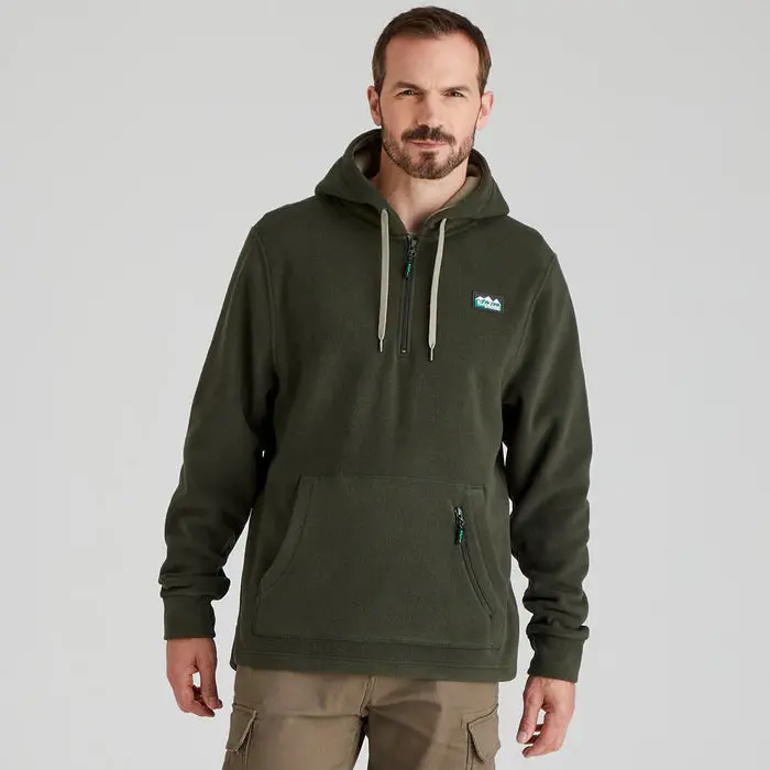 Men'S Ballistic Fleece Hoodie In Deep Forest Green 1