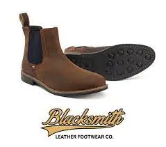 Men'S Blacksmith Dealer Work Boot – Brown Leather 1