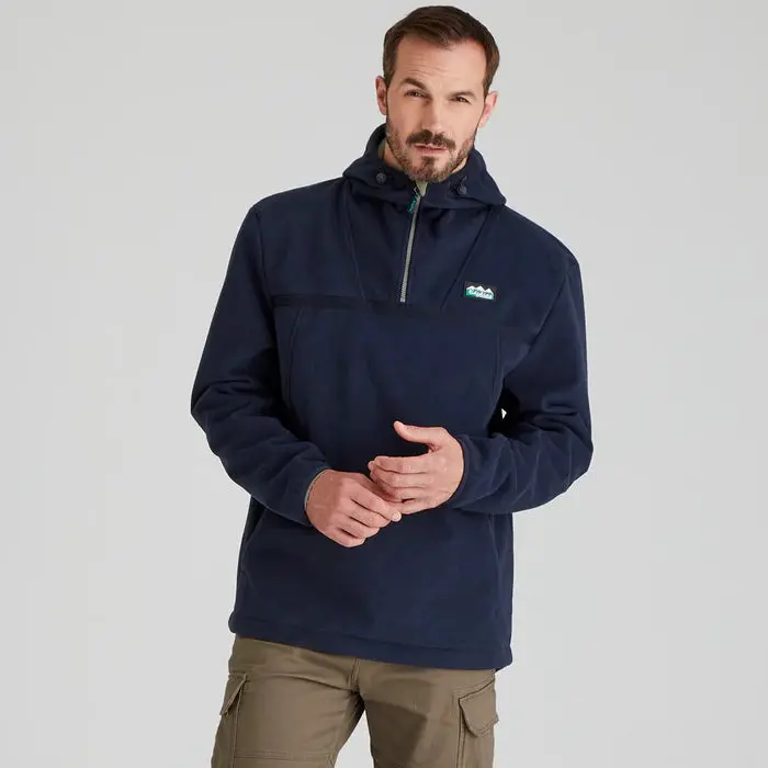 Men'S Kodiak Fleece Smock In Navy Blue 1