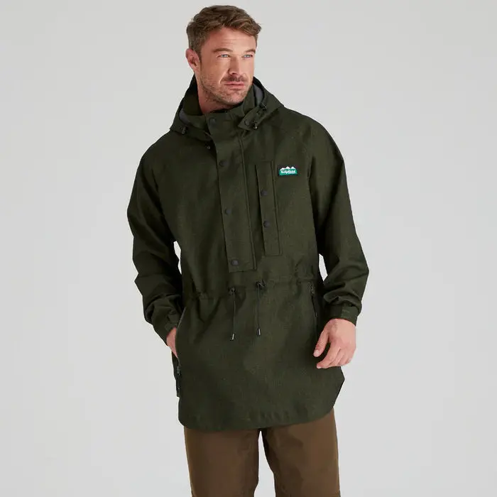 Men'S Monsoon Light Packable Smock In Deep Forest Green 1