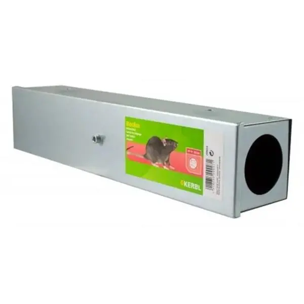 Metal Rat Bait Block Holder – 40Cm Weatherproof Dispenser Box 1