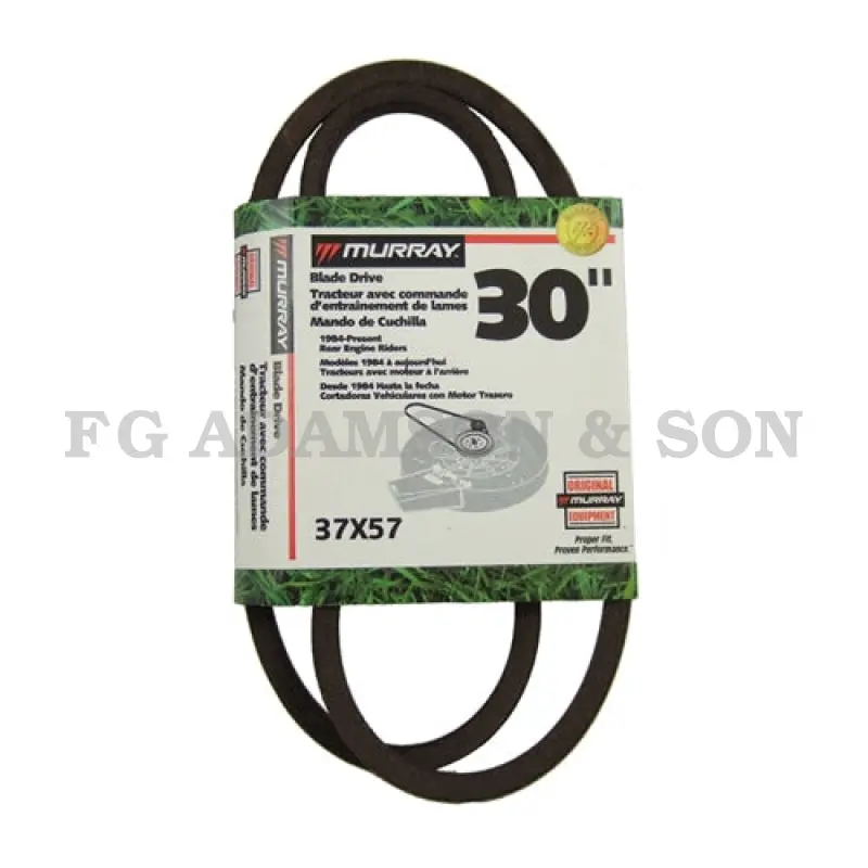 Murray 37X57 Cutter Deck Drive Belt For Riding Mowers 1