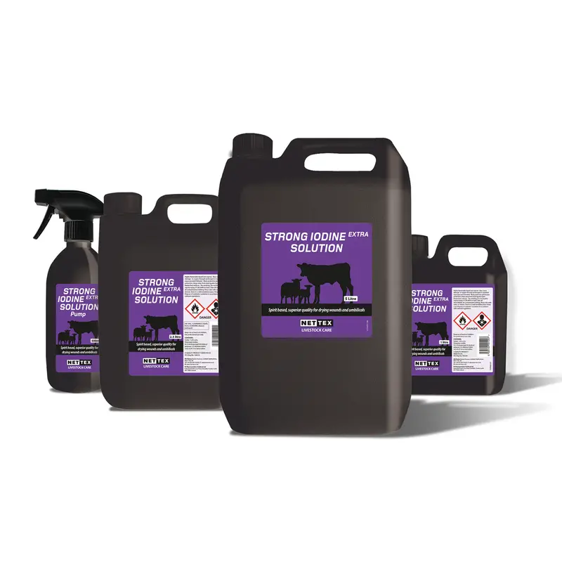 Nettex Strong Iodine Disinfectant Solution – Veterinary Antiseptic For Wound Care 1