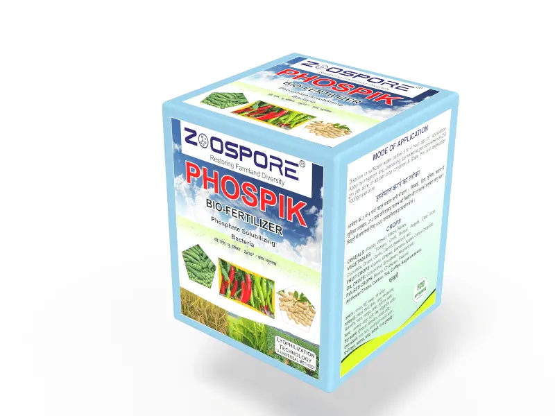 Phospik Biofertilizer – Phosphate-Solubilizing Bacterial Culture (Zoospore Biologicals) 1