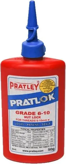 Pratley Pratlok Nut Lock – Grade 6–10 Threadlocker, 50G 1