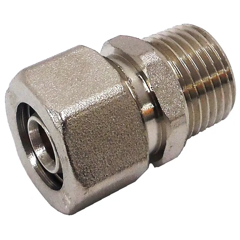 Rapidair Maxline Straight Compression Fitting: Tubing To Male Npt (Multiple Sizes) 1
